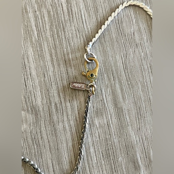 Vintage Monet Floral Pendant Necklace - Picture 7 of 7